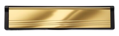 Gold Flaps Black Frame Elite Mail Slot